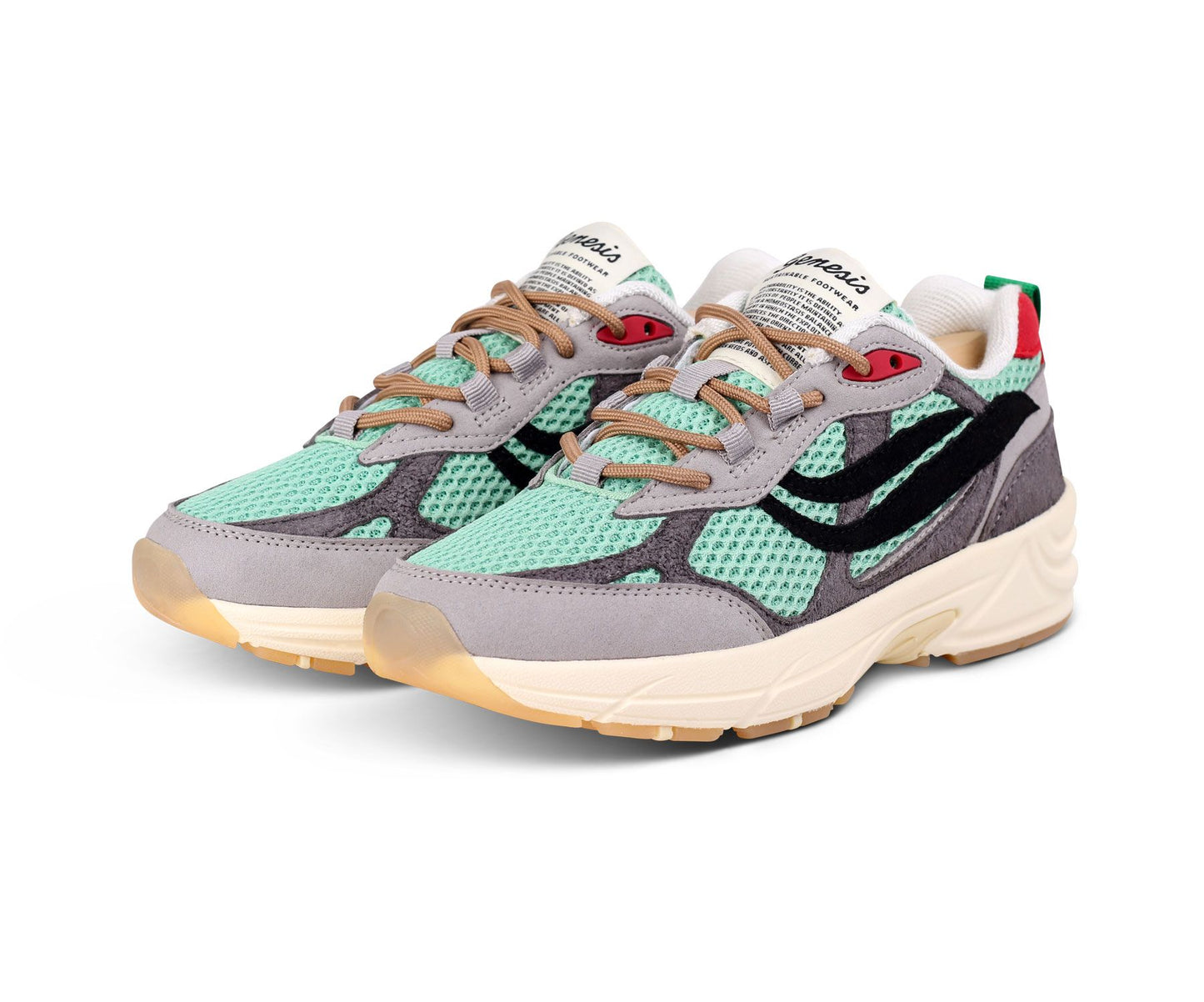GENESIS Sneaker G-ECO ˋ99 MULTI COLOUR grey/deep mint/black