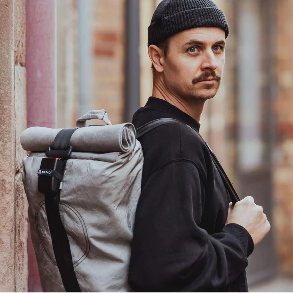AIRPAQ Rucksack Rolltop grau