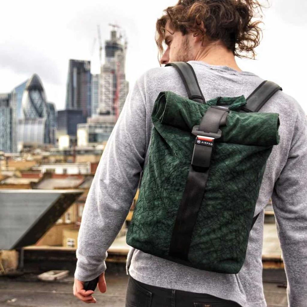 AIRPAQ Rucksack Rolltop grün