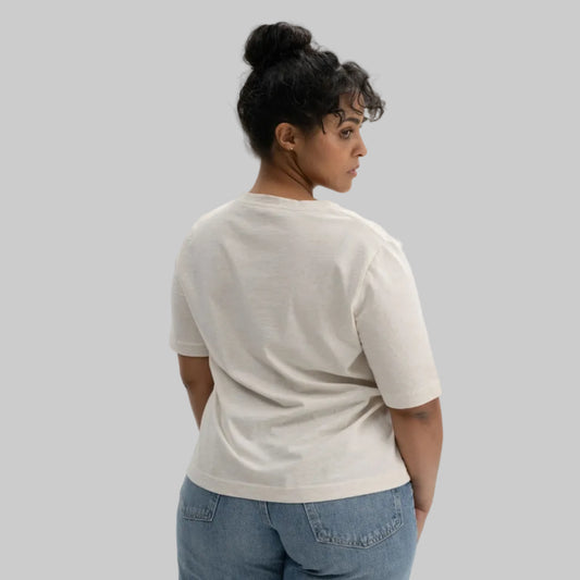 MELA V-Neck T-Shirt ANKITA cream blend