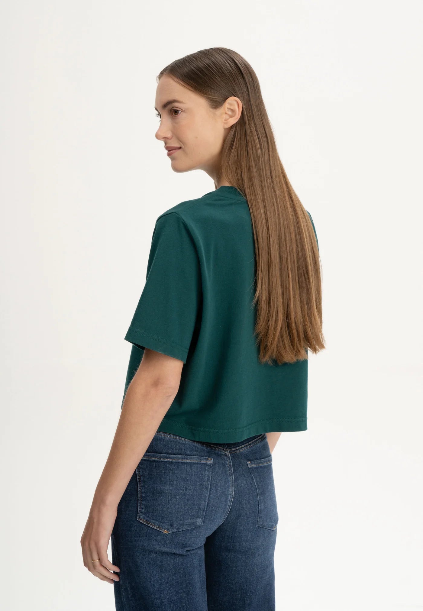 MELA Cropped T-Shirt JOSHNA deep sea