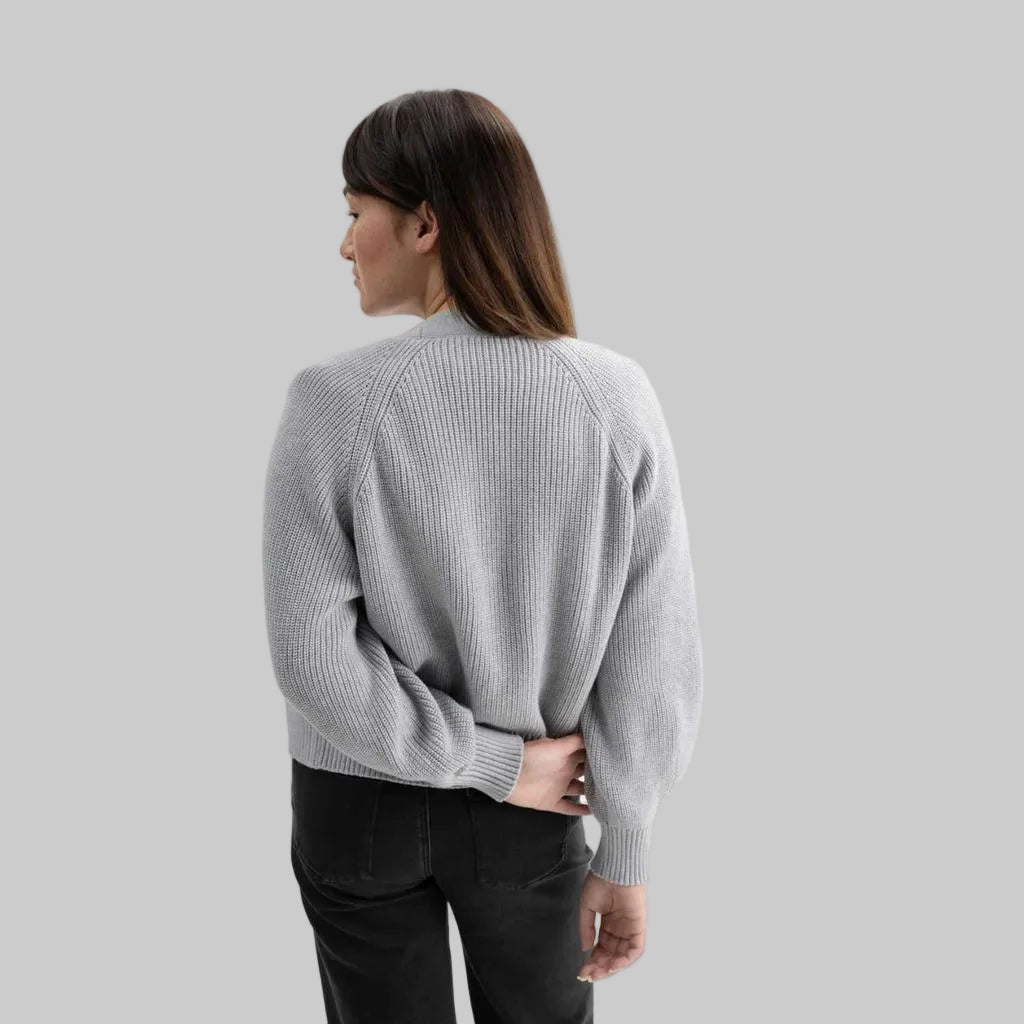 MELA Strickjacke BHUMA grey melange