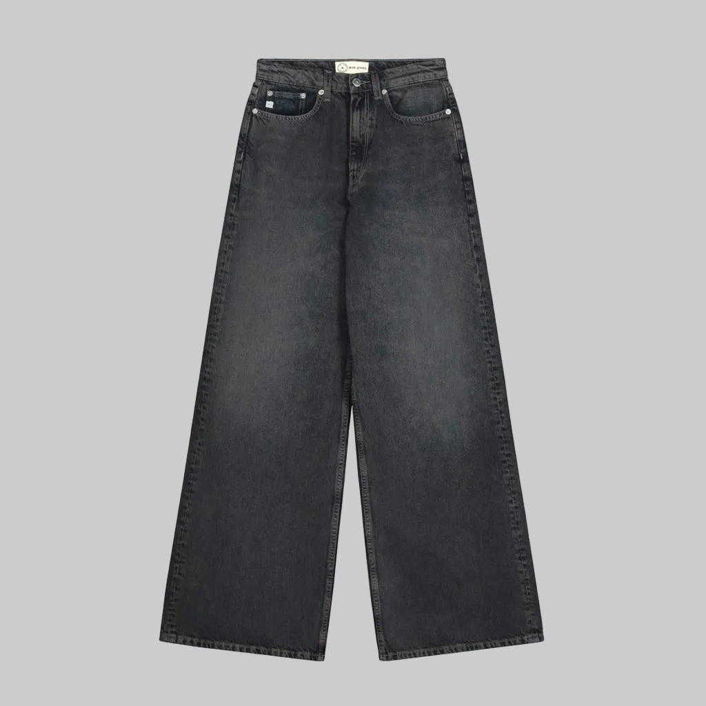 MUD JEANS Jeans WYDE SARA heavy black stone