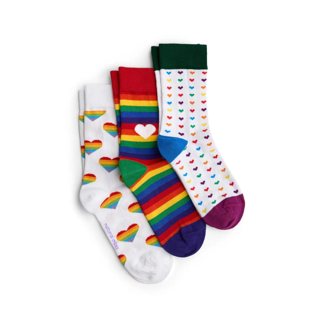 Socken Gift Box LOVE WINS 3er Set