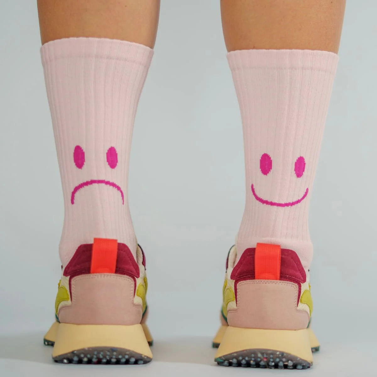 Socken Smile Rosa Crew Socks
