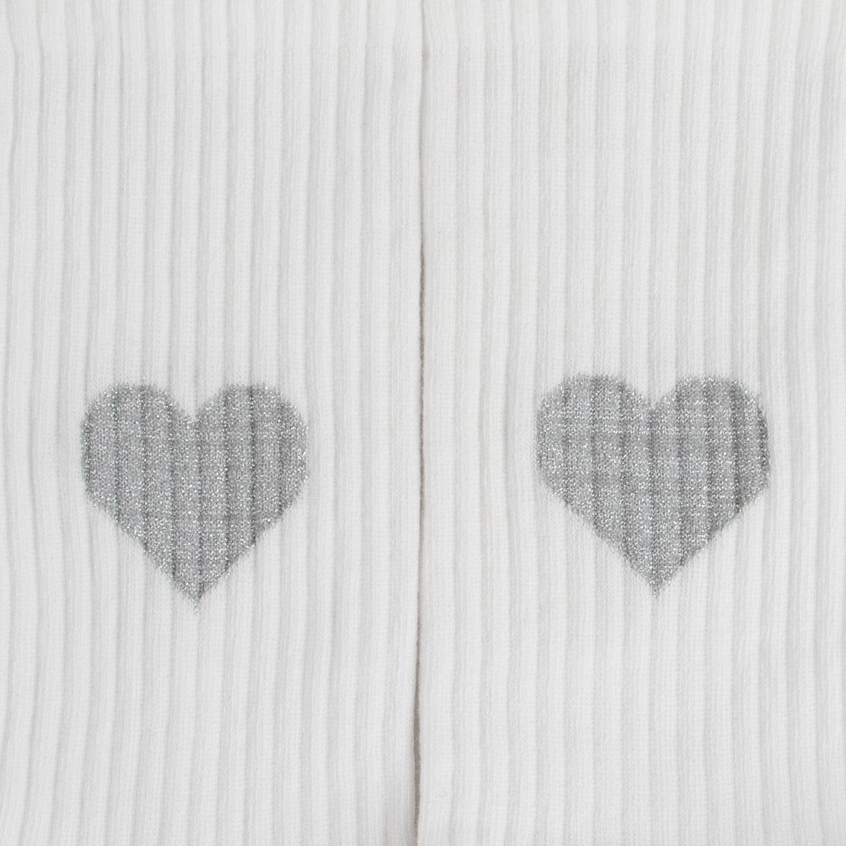 Socken GLITZERLIEBE silber Crew Socks