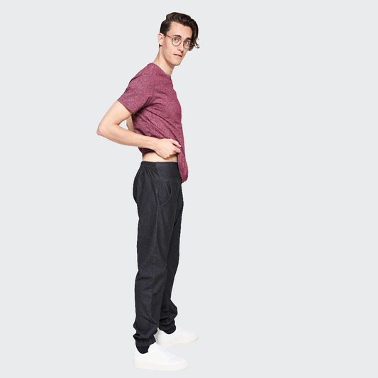 Hose BAGGY Denim Stretch schwarz