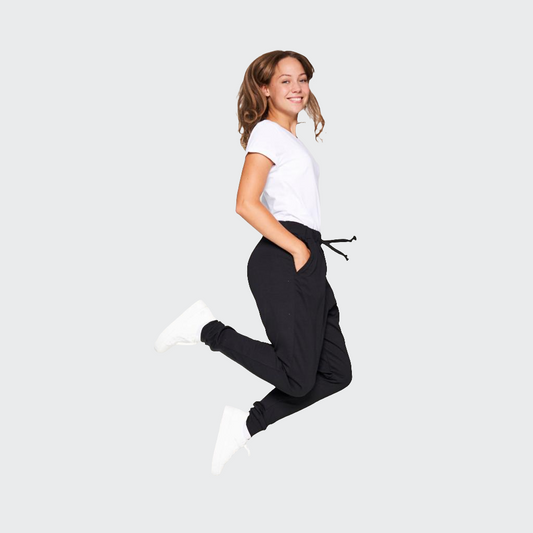Jogginghose SLIM HIGH WAIST French Terry schwarz
