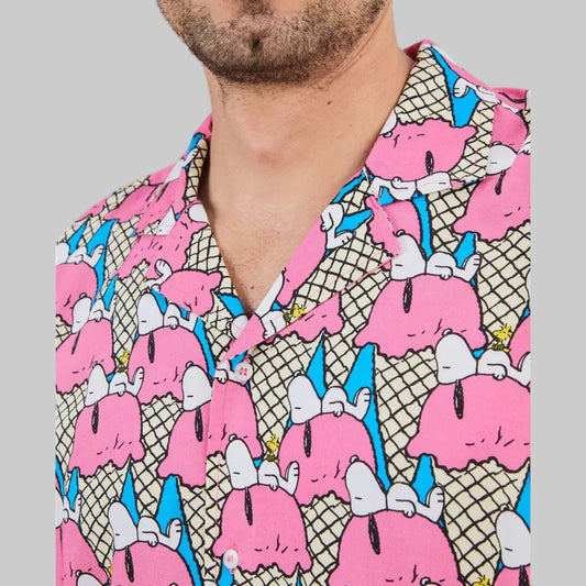 Aloha Hemd PEANUTS GELATO pink