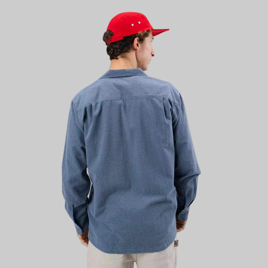 Hemd OVERSIZE CHECKS PIZZA blue