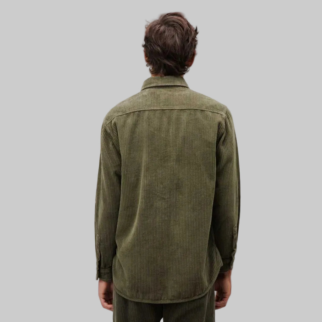 Hemd CORD stone green