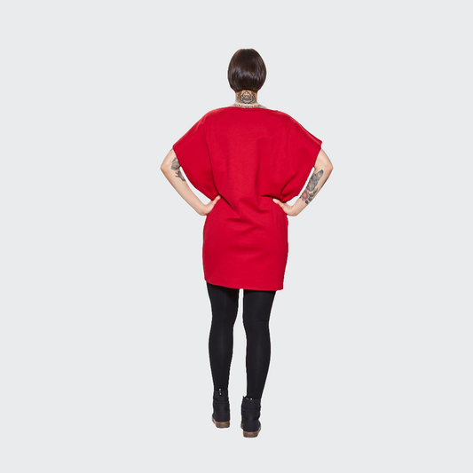 Longshirt OVERSIZED Jersey rot