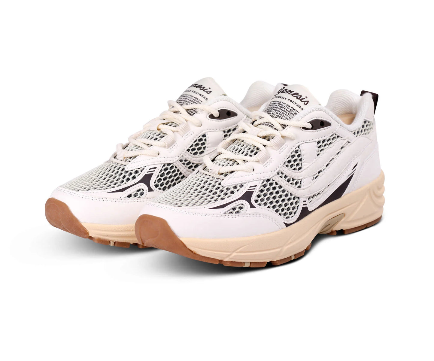 GENESIS Sneaker G-ECO ˋ99 2-TONE MESH white/brown