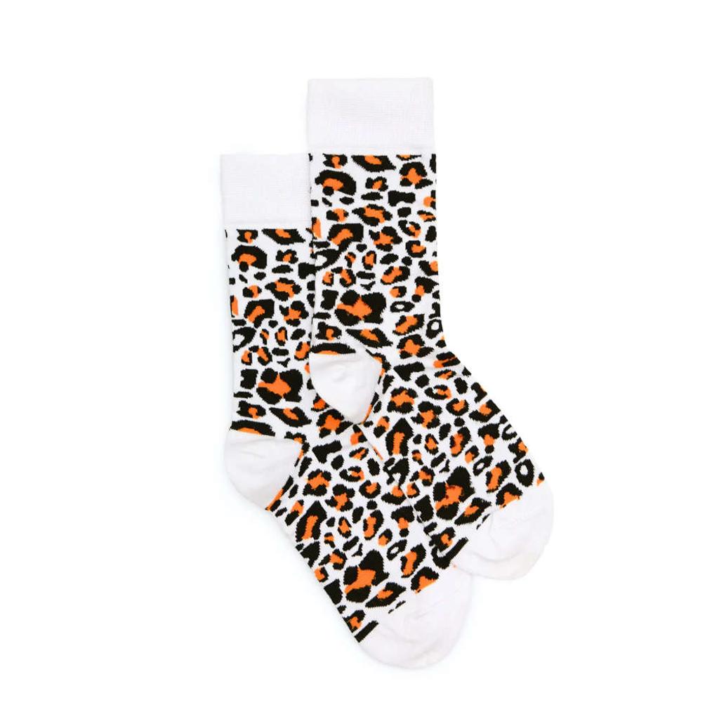 Socken White Leopard