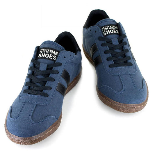 Vegetarian Shoes Sneaker Cheatah navy/black aus Wildlederimitat – veganer Unisex-Turnschuh