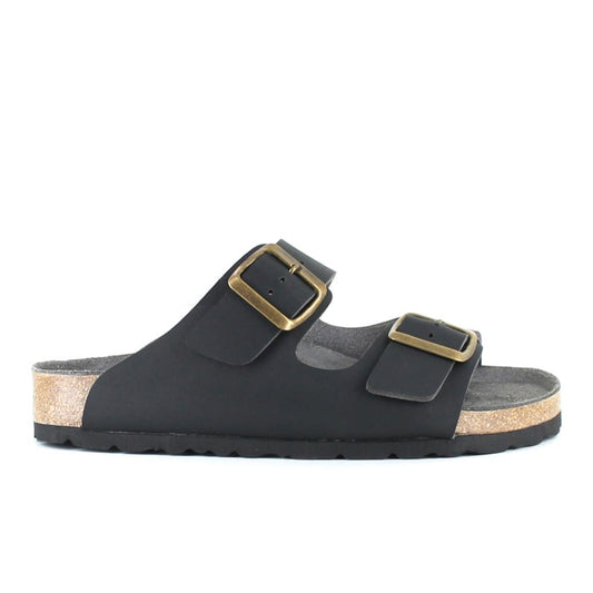 Vegetarian Shoes Two Strap Sandal schwarz – vegane Sandalen