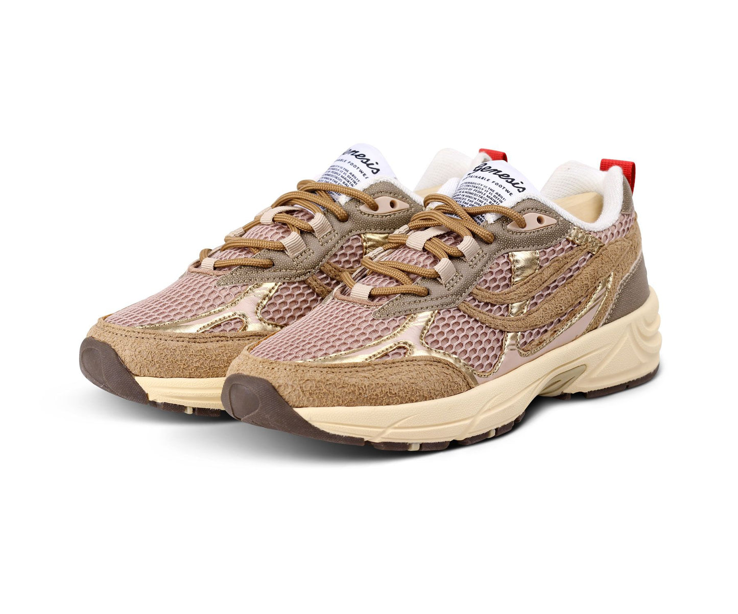 GENESIS Sneaker G-ECO ˋ99 EMBO tan/gold