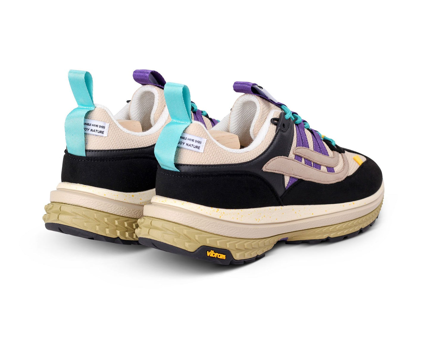 GENESIS Sneaker G-MACHU SUEDE black/beige/purple