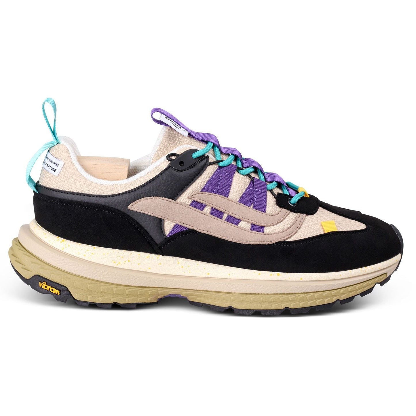 GENESIS Sneaker G-MACHU SUEDE black/beige/purple