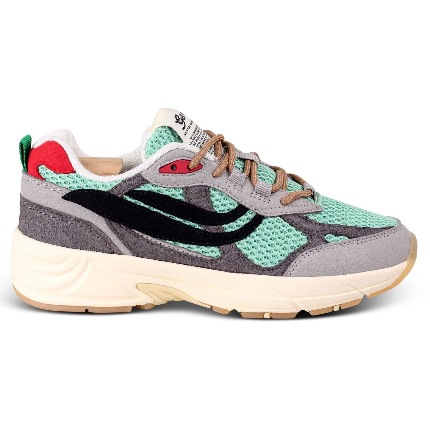 GENESIS Sneaker G-ECO ˋ99 MULTI COLOUR grey/deep mint/black
