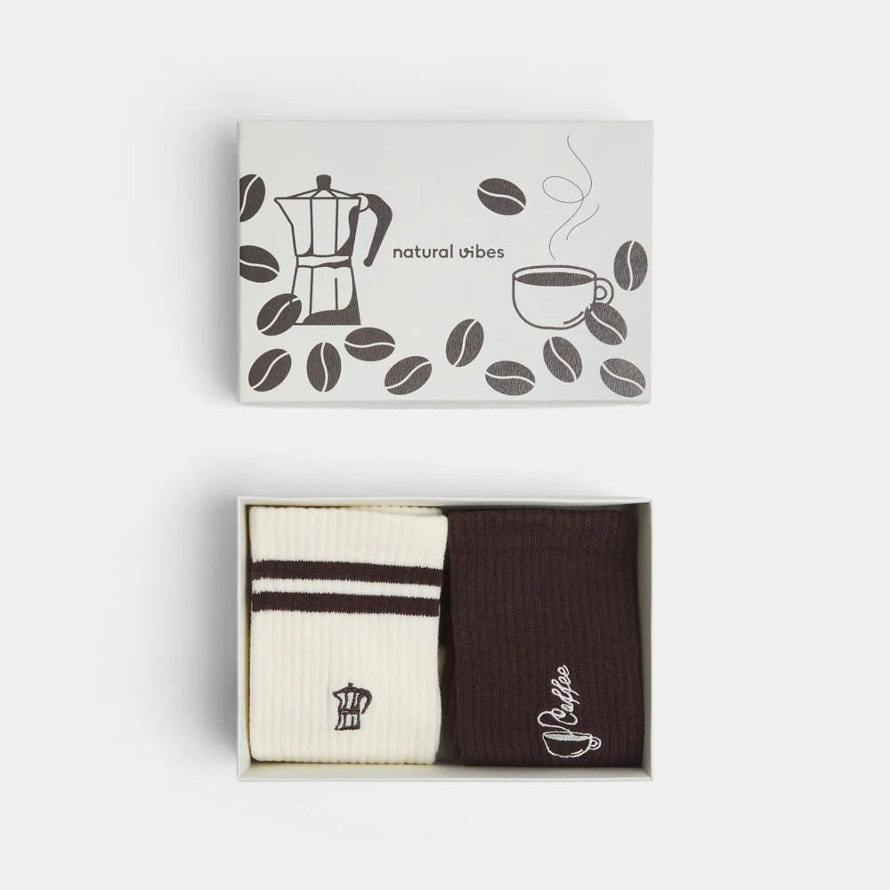 Socken Giftbox KAFFEE