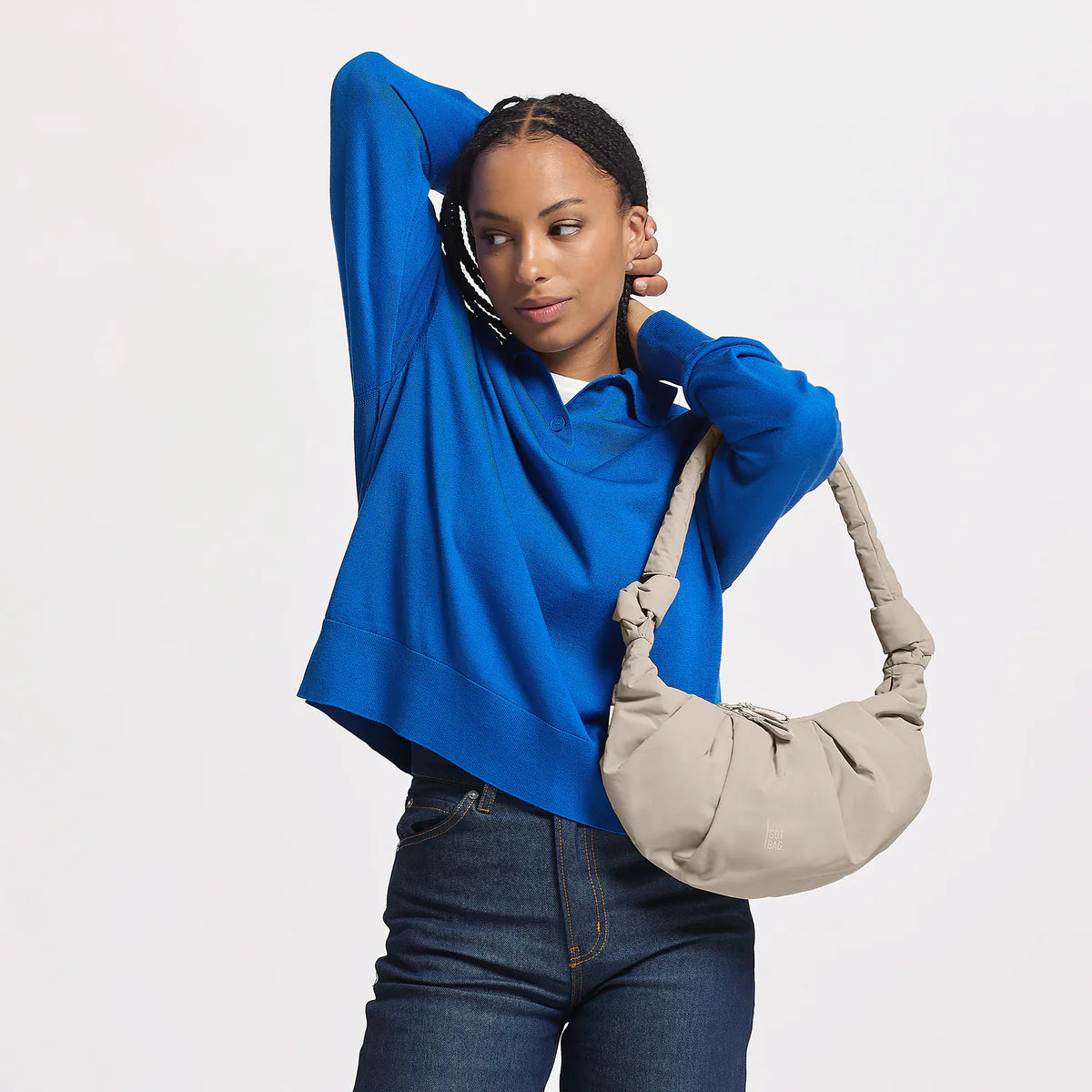 GOT BAG Tasche PLEAT MOON BAG SMALL scallop