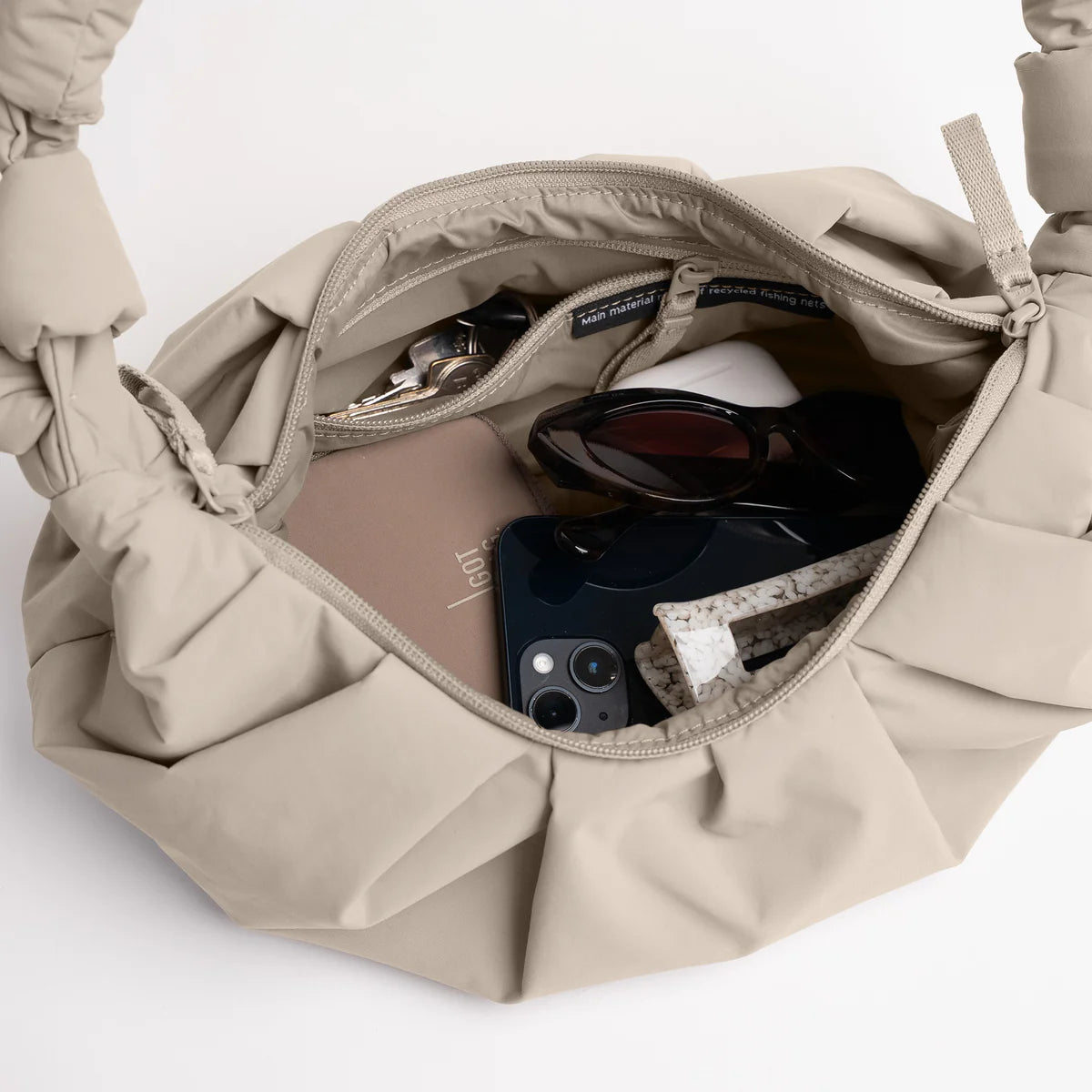 GOT BAG Tasche PLEAT MOON BAG SMALL scallop