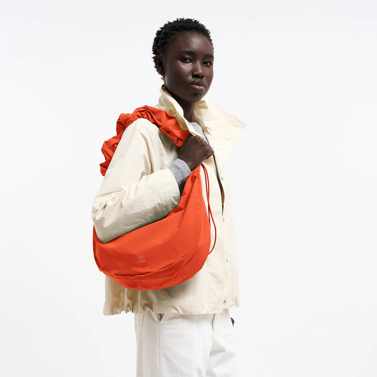 GOT BAG Tasche MOON BAG RUFFLE hot coral
