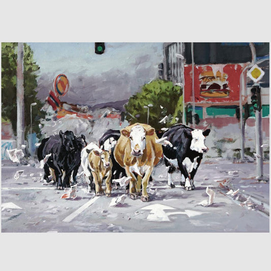 Postkarte Crossing VI Illustration