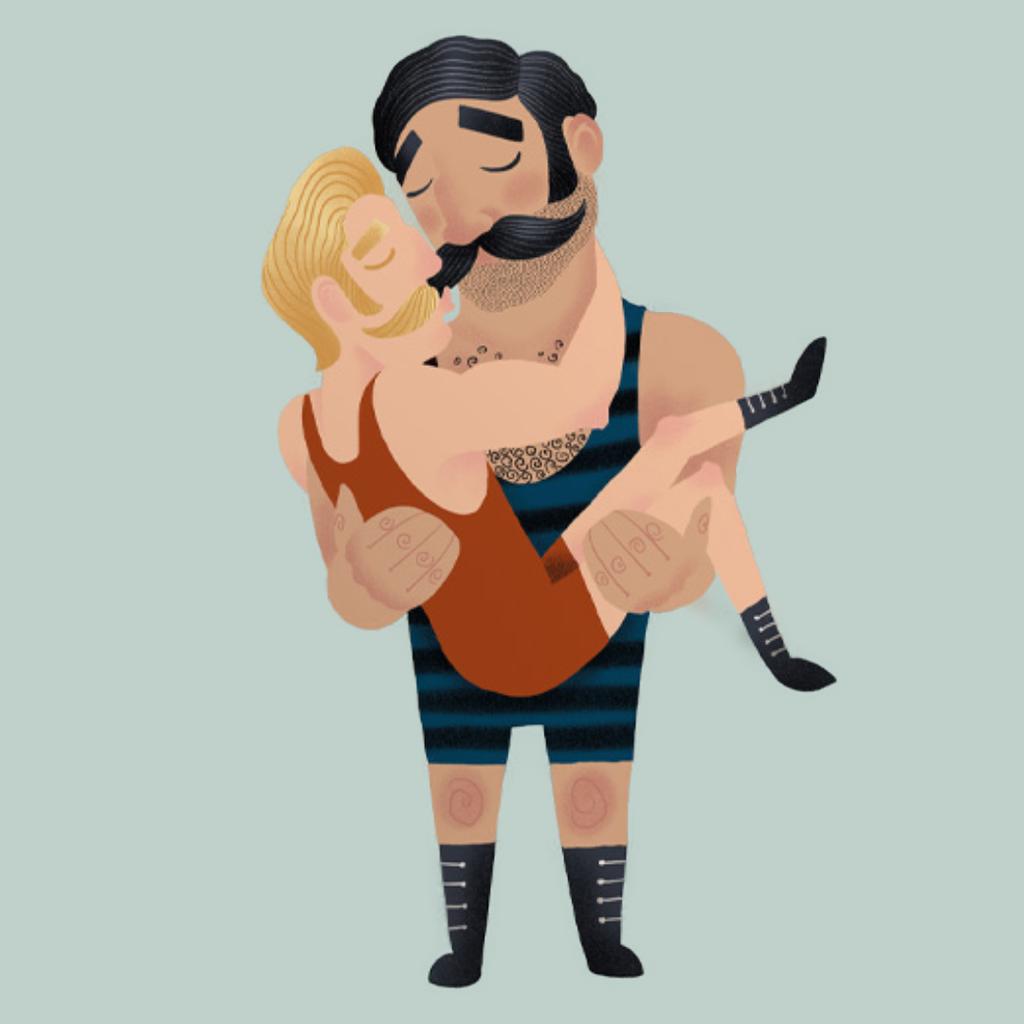 Postkarte Pride Strong Illustration