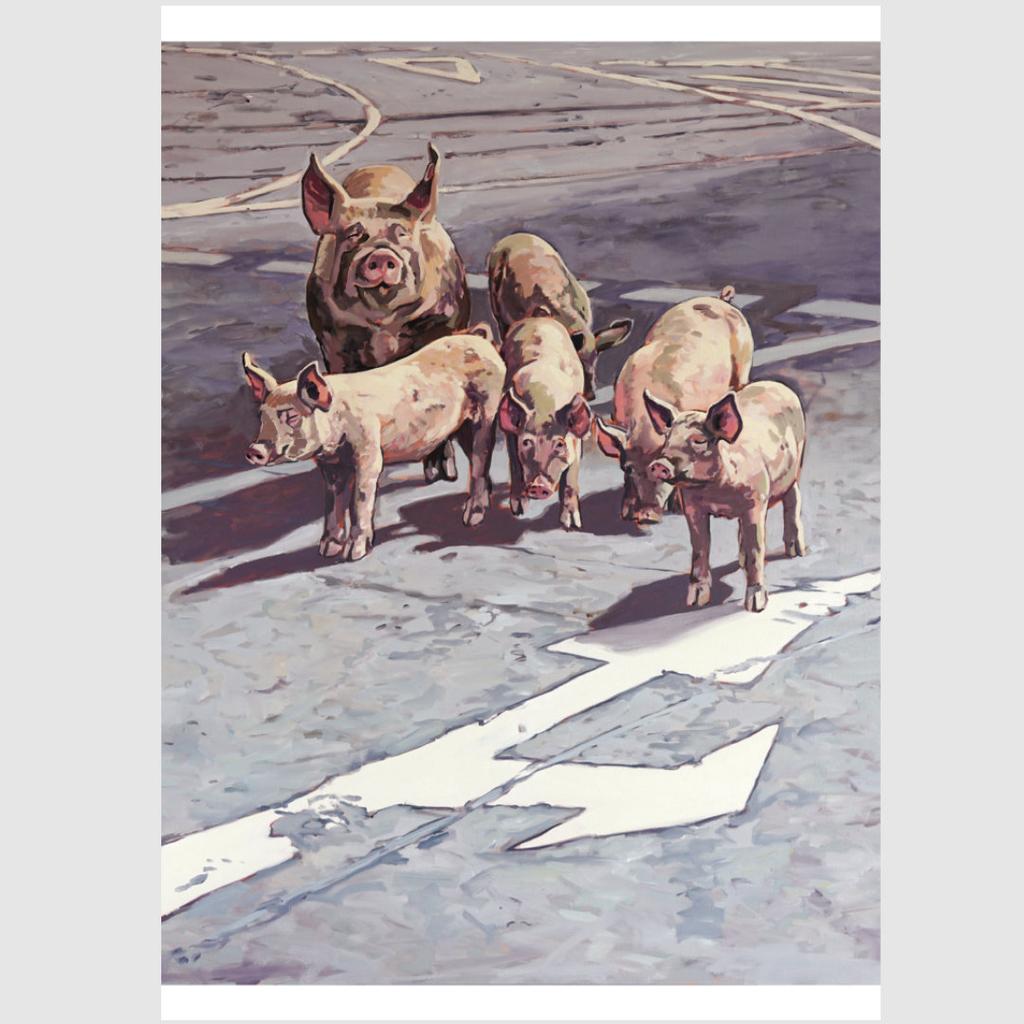 Postkarte Markierung XIV Illustration