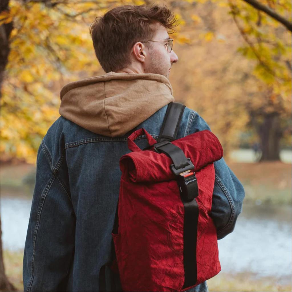 AIRPAQ Rucksack Rolltop rot