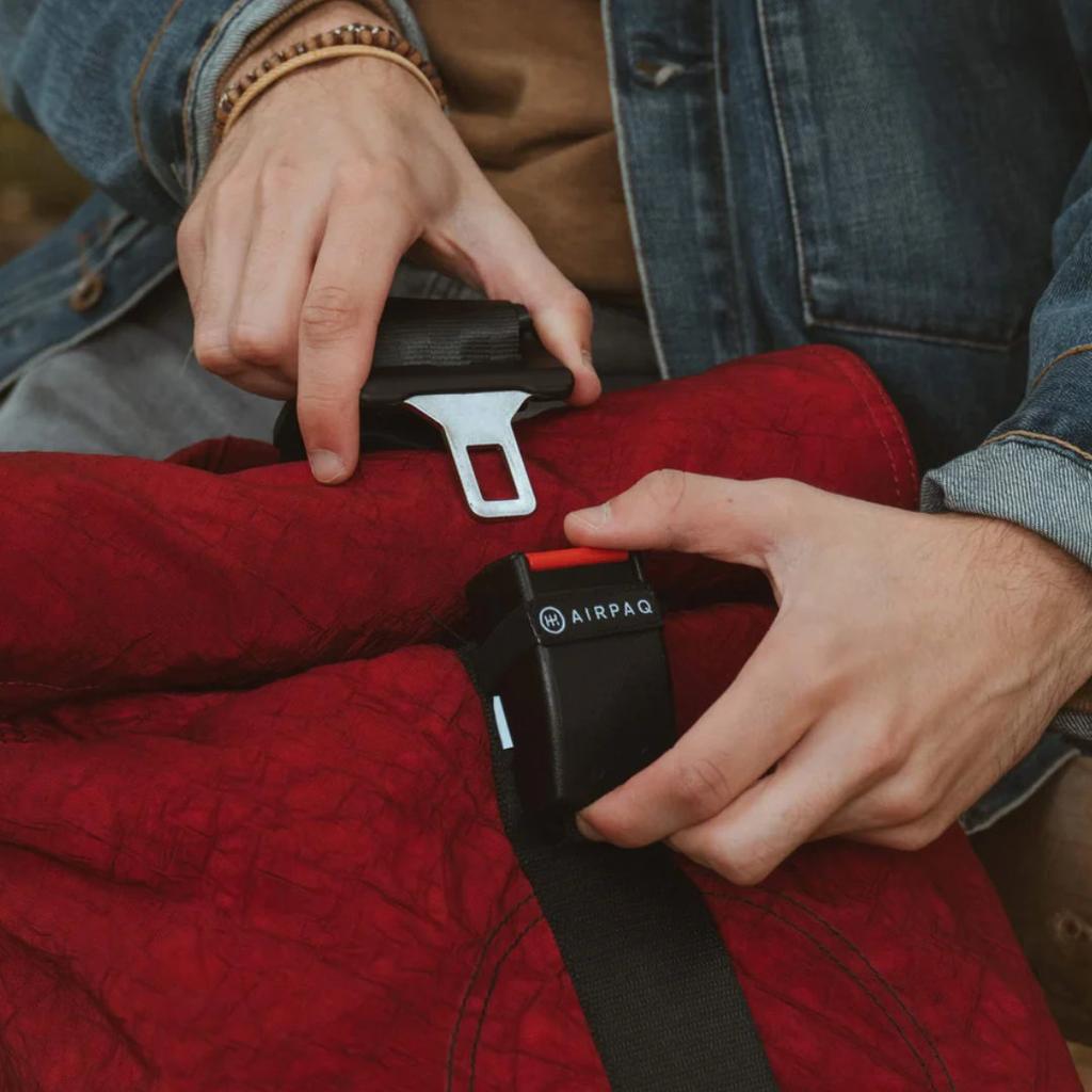 AIRPAQ Rucksack Rolltop rot