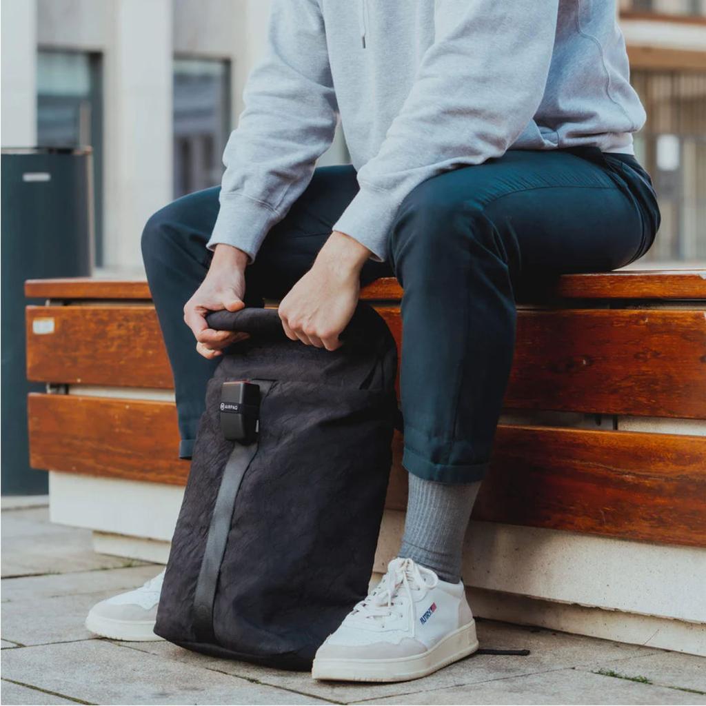 AIRPAQ Rucksack Rolltop schwarz