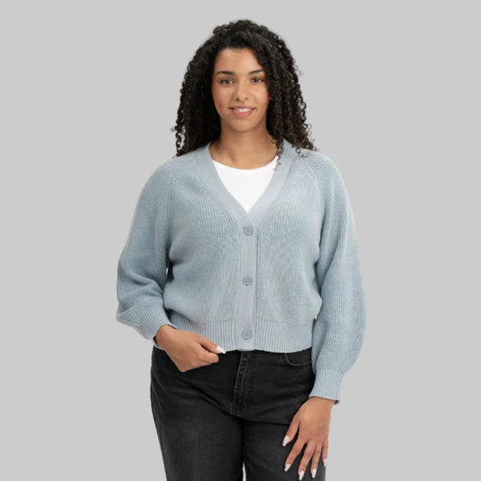 MELA Strickjacke BHUMA cloudy blue