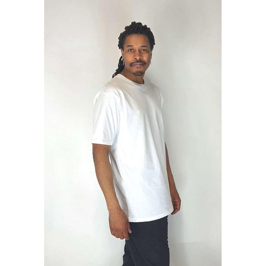 EARTH POSITIVE T-Shirt Basic OVERSIZED M51 weiß