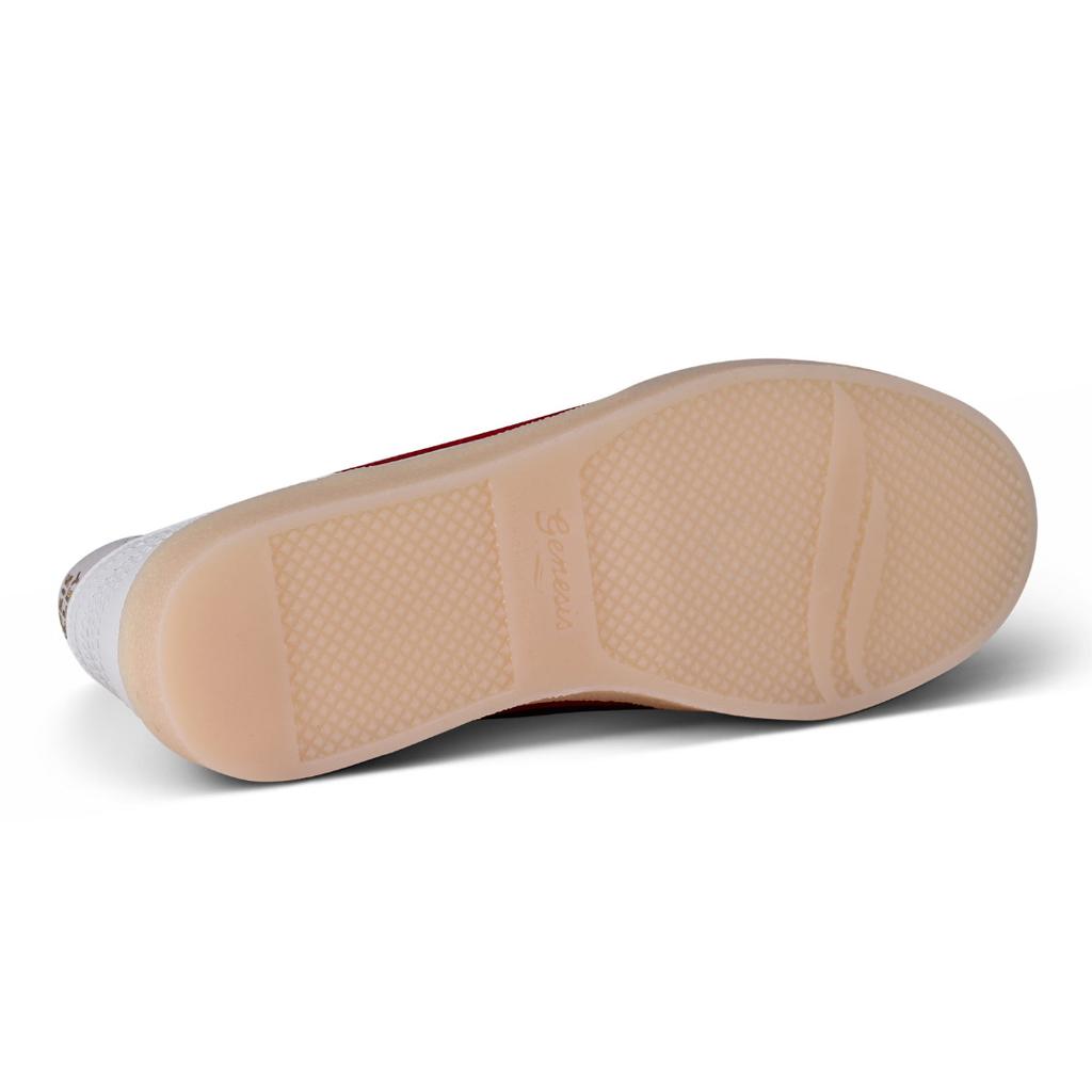 GENESIS Sneaker G-VOLLEY SUGAR CORN white/red/blue/light gum