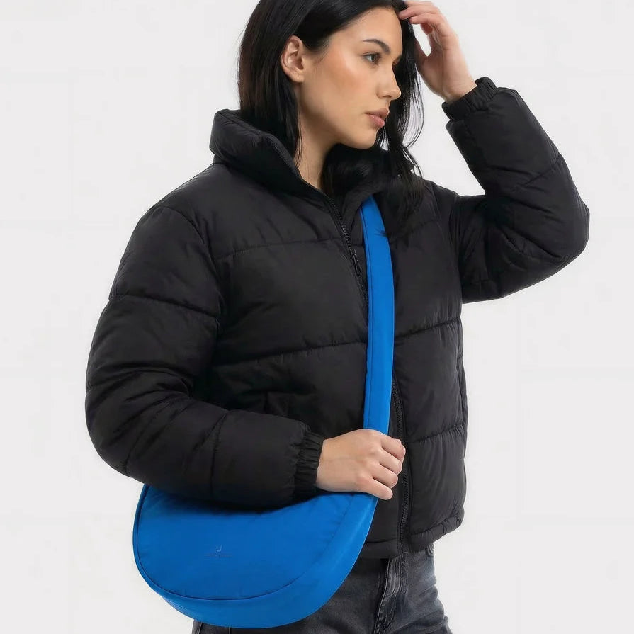 Half Moon Bag LOU MEDIUM blue