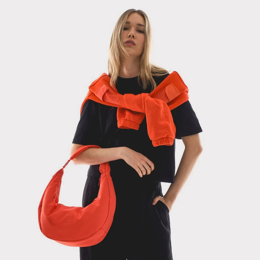 Half Moon Bag LOU LARGE coral