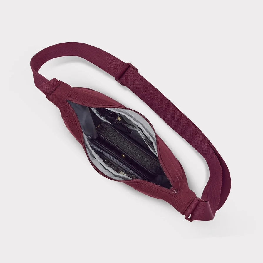 Half Moon Bag ALLY SMALL burgundy