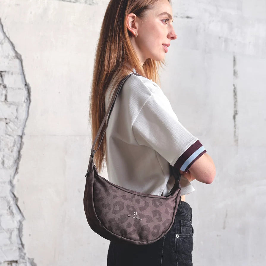Half Moon Bag ALLY SMALL brown leo