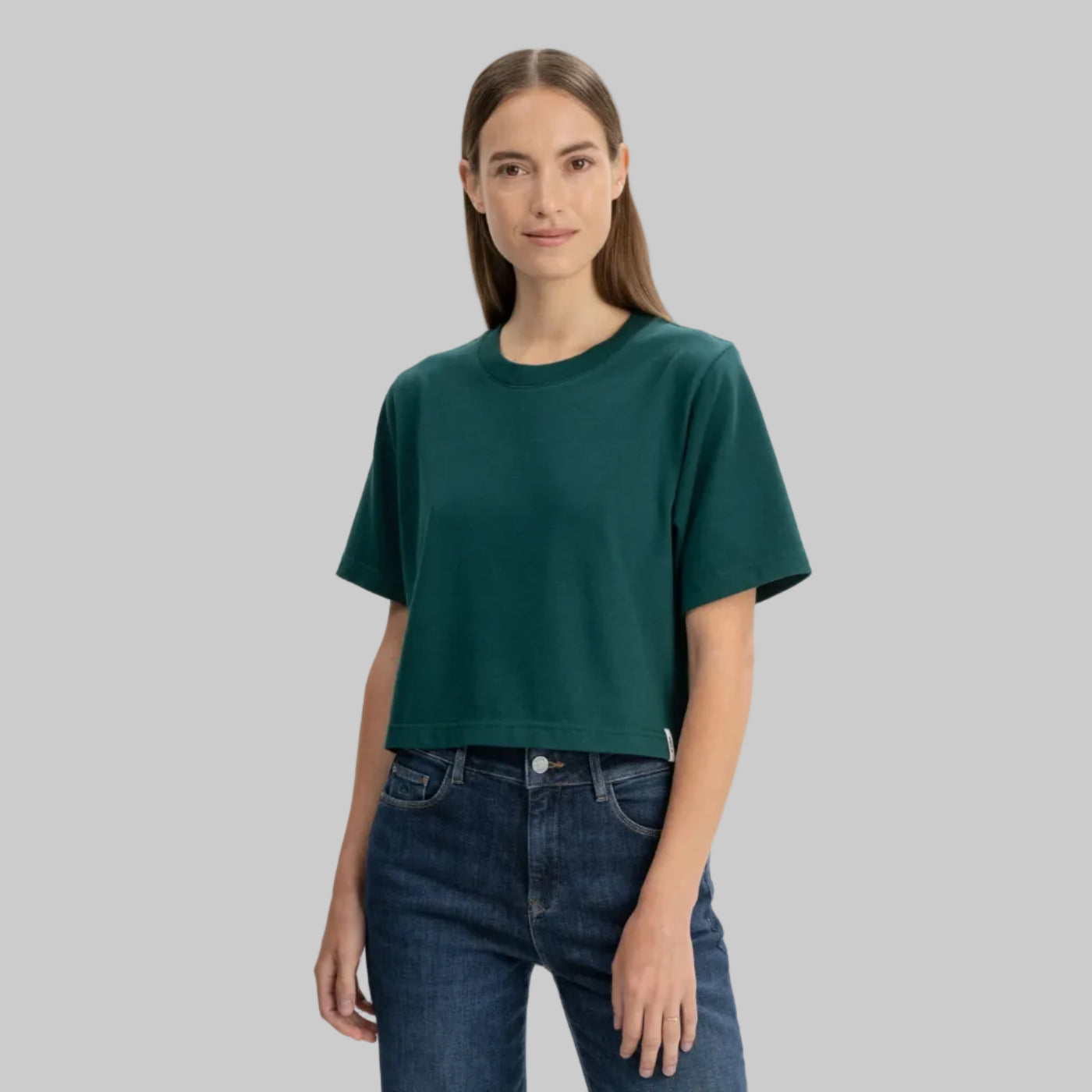 MELA Cropped T-Shirt JOSHNA deep sea