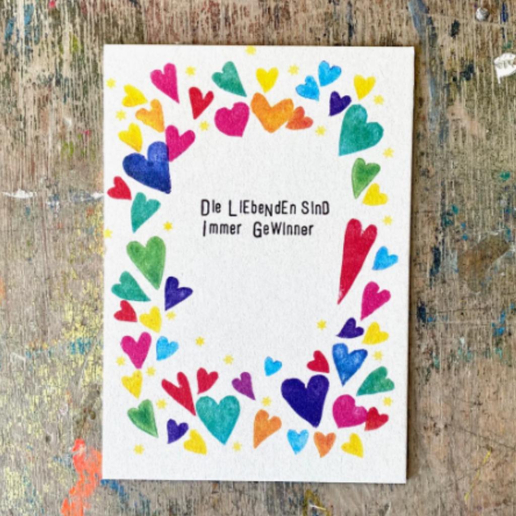 Postkarte GEWINNER  Illustration