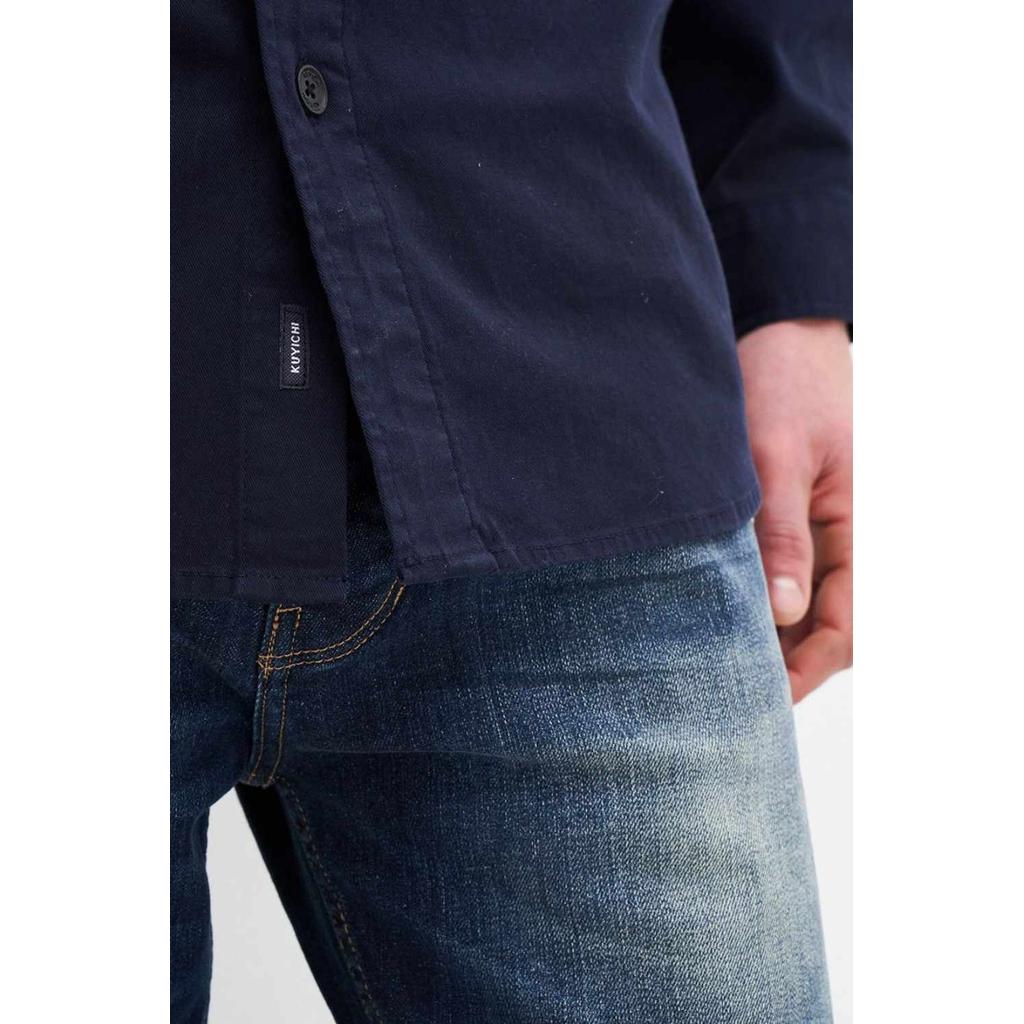 KUYICHI Hemd ANDREW OVERSHIRT navy