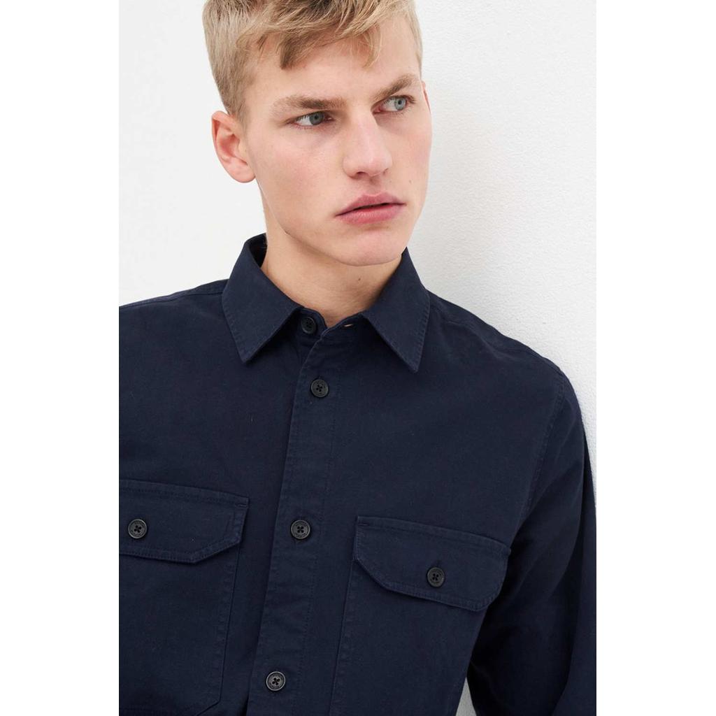KUYICHI Hemd ANDREW OVERSHIRT navy