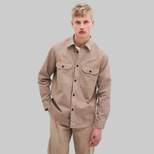 KUYICHI Hemd ANDREW OVERSHIRT tea