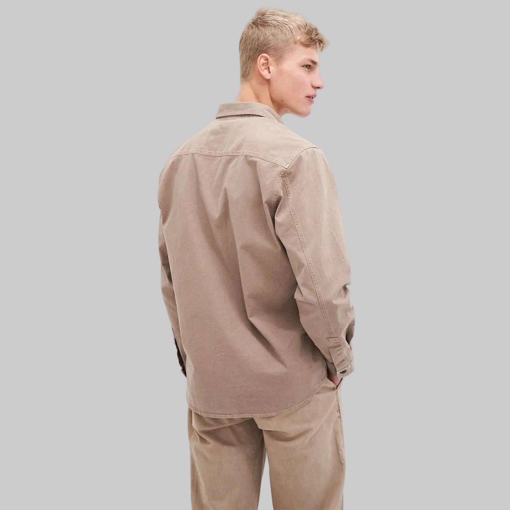 KUYICHI Hemd ANDREW OVERSHIRT tea