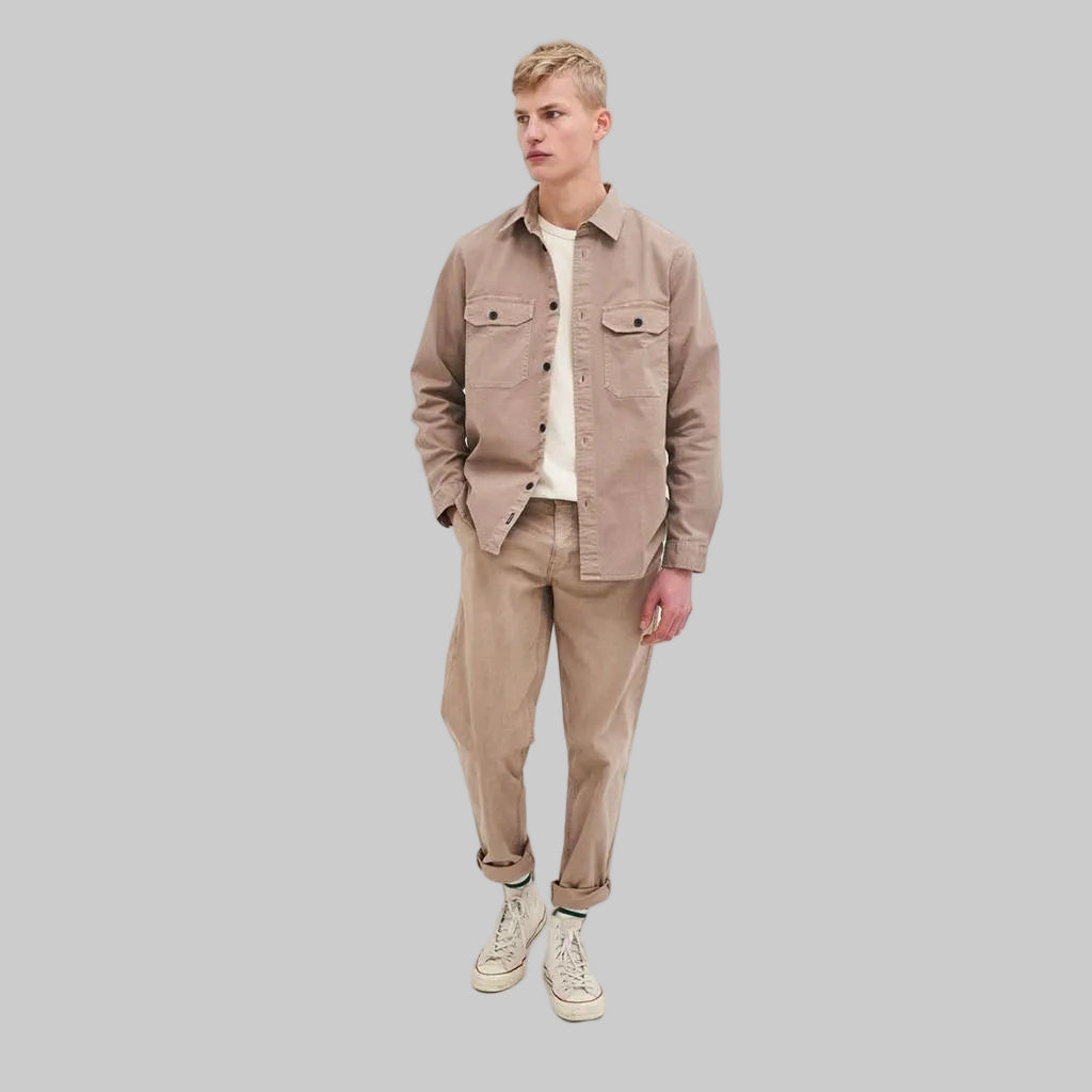 KUYICHI Hemd ANDREW OVERSHIRT tea
