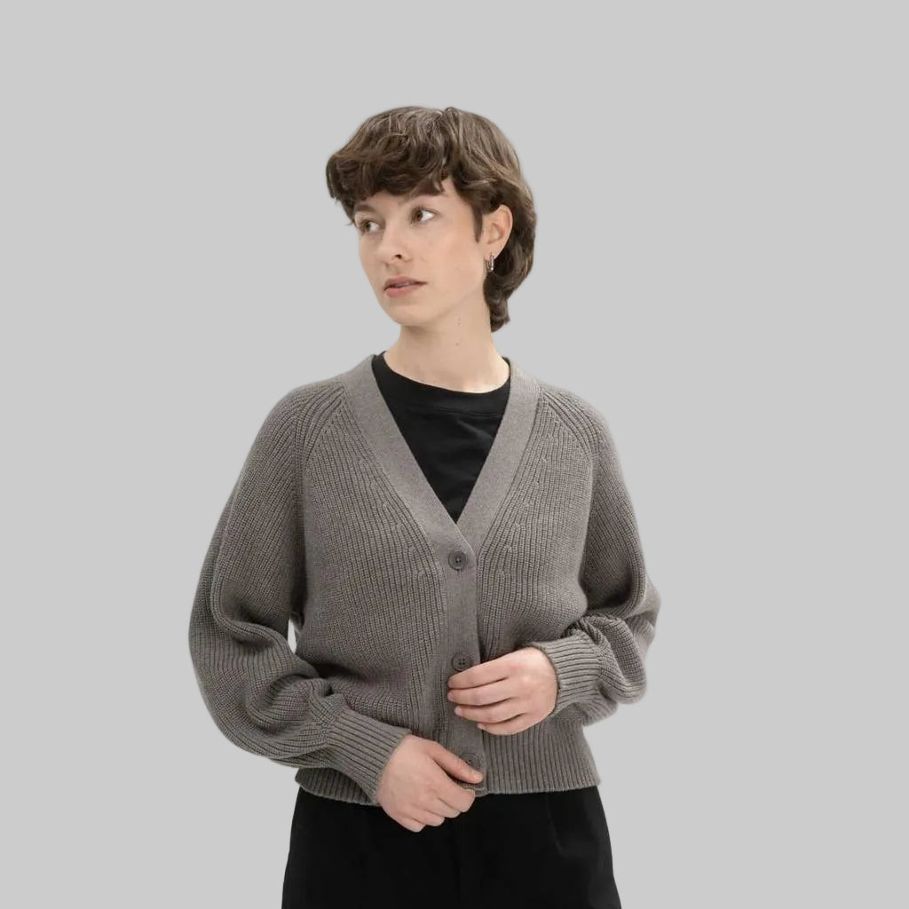 MELA Strickjacke BHUMA bear melange