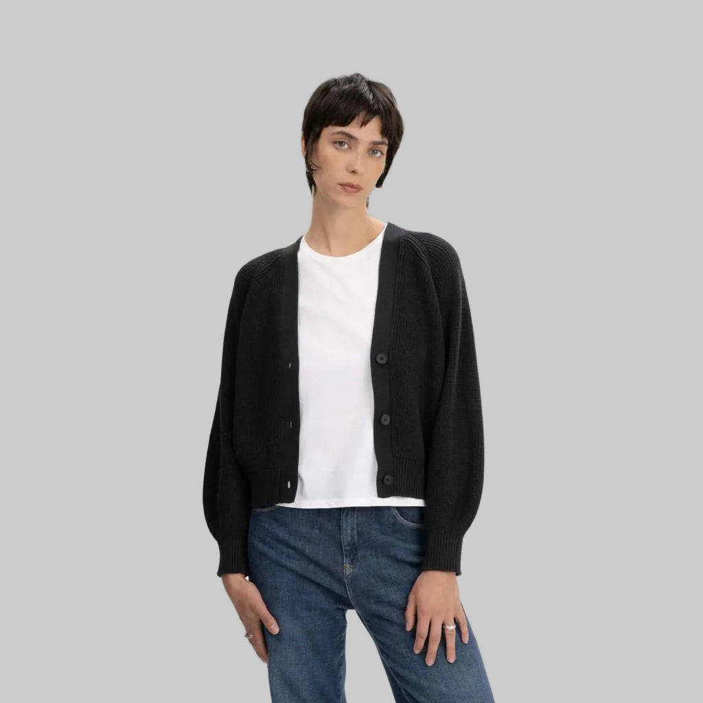 MELA Strickjacke BHUMA black